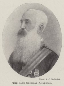 Der verstorbene General Anderson von English Photographer