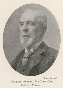 Der verstorbene General Sir John Cox, Krimkriegsveteran von English Photographer