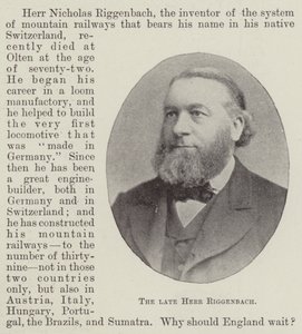 Der verstorbene Herr Riggenbach von English Photographer