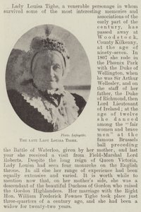 Die verstorbene Lady Louisa Tighe von English Photographer