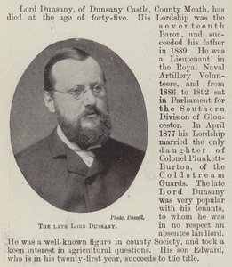Der verstorbene Lord Dunsany von English Photographer