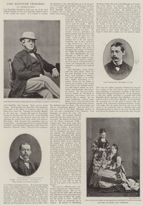 Der verstorbene Lord Randolph Churchill von English Photographer