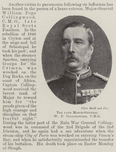 Der verstorbene Generalmajor W. P. Collingwood, CMG von English Photographer
