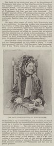 Die verstorbene Marchioness von Westminster von English Photographer