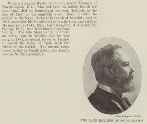 Der verstorbene Marquis von Northampton von English Photographer
