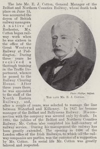 Der verstorbene Herr E. J. Cotton von English Photographer