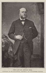 Der verstorbene Mr Edward Ross, Sekretär der Manchester, Sheffield und Lincolnshire Railway von English Photographer