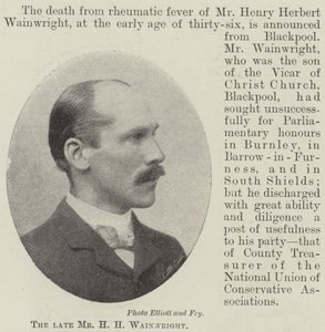 Der verstorbene Mr H H Wainwright
