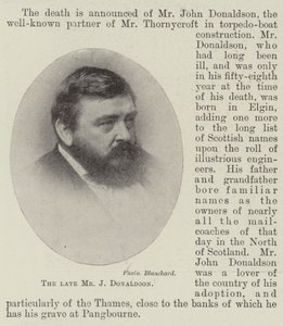 Der verstorbene Herr J. Donaldson von English Photographer