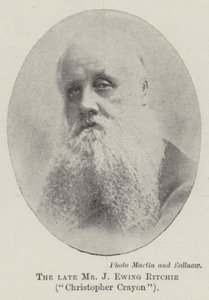Der verstorbene Mr. J. Ewing Ritchie, Christopher Crayon von English Photographer