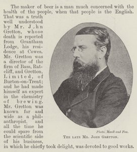 Der verstorbene Mr John Gretton von English Photographer