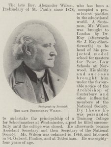 Der verstorbene Präbendarius Wilson von English Photographer