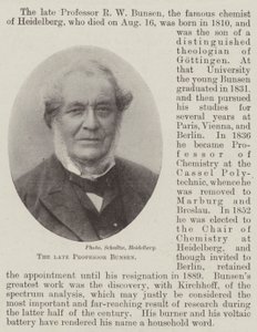 Der verstorbene Professor Bunsen von English Photographer