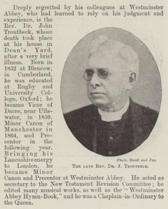 Der verstorbene Reverend Dr. J. Troutbeck von English Photographer