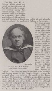 Der verstorbene Reverend H R Haweis, von St. James, Marylebone von English Photographer