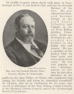 Der verstorbene Sir Charles Legard, Baronet, ehemaliges Mitglied für Scarborough von English Photographer