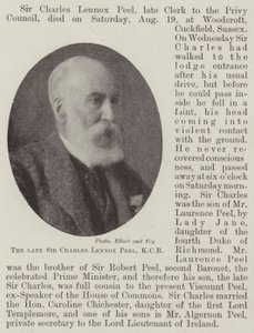 Der verstorbene Sir Charles Lennox Peel, KCB von English Photographer