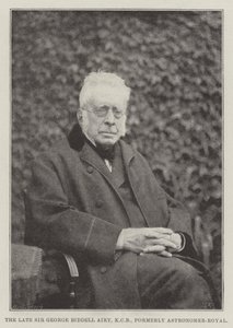 Der verstorbene Sir George Biddell Airy, ehemaliger Astronomer-Royal von English Photographer