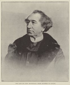 Der verstorbene Sir John Macdonald, Premierminister von Kanada von English Photographer