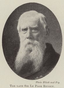 Der verstorbene Sir Le Page Renouf von English Photographer