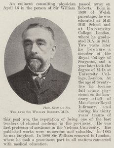 Der verstorbene Sir William Roberts, MD von English Photographer
