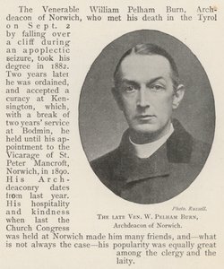 Der verstorbene ehrwürdige W Pelham Burn, Erzdiakon von Norwich von English Photographer
