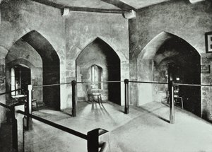 Tower of London, Tower Hill: Staatsgefängnisraum im Beauchamp Tower, 1895