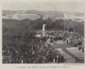 Enthüllung der Königinnenstatue in Durban am 19. April