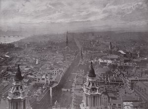 Blick von St. Pauls, nach Westen von English Photographer