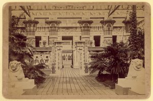 Blick auf den Ägyptischen Hof, Crystal Palace
