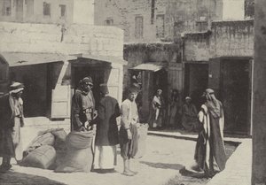 Weizenmarkt, Nazareth, wo Christus aufwuchs von English Photographer