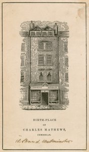 18 Strand, Westminster, London, Geburtsort von Charles Matthews, Komiker