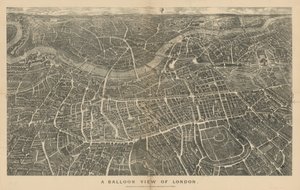 Eine Ballonansicht von London (von Norden betrachtet) von English School