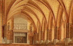 Eine baroniale Halle, ca. 1840