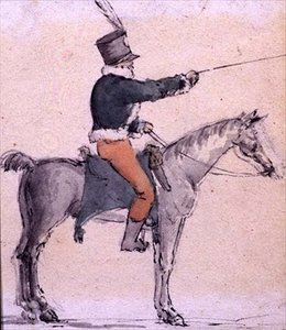 Ein Junge Soldat zu Pferd, ca. 1820 von English School