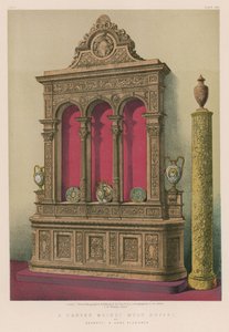 Ein geschnitztes Nussbaumholz-Buffet von Barbetti und Söhne, Florenz