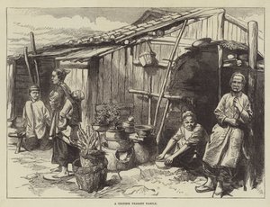 Eine chinesische Bauernfamilie (Gravur) von English School