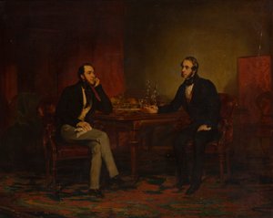 Ein Gesprächsstück, ca. 1840