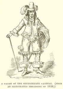 Ein Dandy des siebzehnten Jahrhunderts von English School