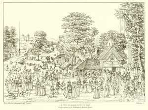 Ein Fest in Horselydown im Jahr 1590 von English School