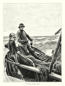 Ein finnisches Fischerboot von English School