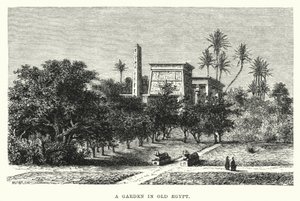 Ein Garten im alten Ägypten