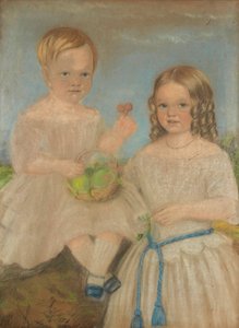 Gruppenporträt von Bruder und Schwester von English School