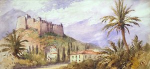 Eine Bergfestung im Atlasgebirge, ca. 1860-70 von English School