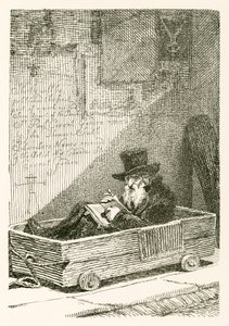 Ein jüdischer Bettler, der die Nutzung seiner Beine verloren hat von English School