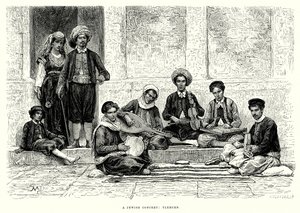 Ein jüdisches Konzert: Tlemcen (Gravur)