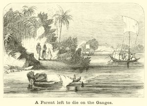 Ein Elternteil, der am Ganges zum Sterben zurückgelassen wurde von English School