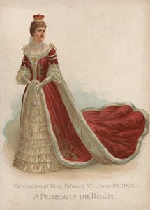 Eine Peeress des Reiches (Chromolitho) von English School
