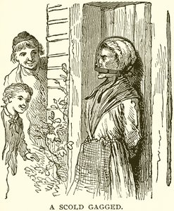 Eine zänkische Frau geknebelt von English School