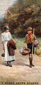 Ein Pfadfinder hilft anderen, 1929 von English School